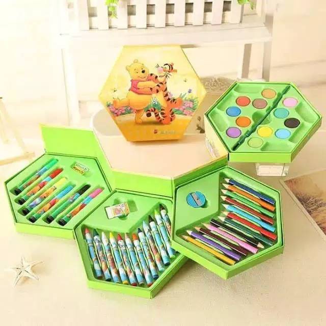 

Crayon set isi 46 belajar mengwarnai/melukis..cocok juga buat kado