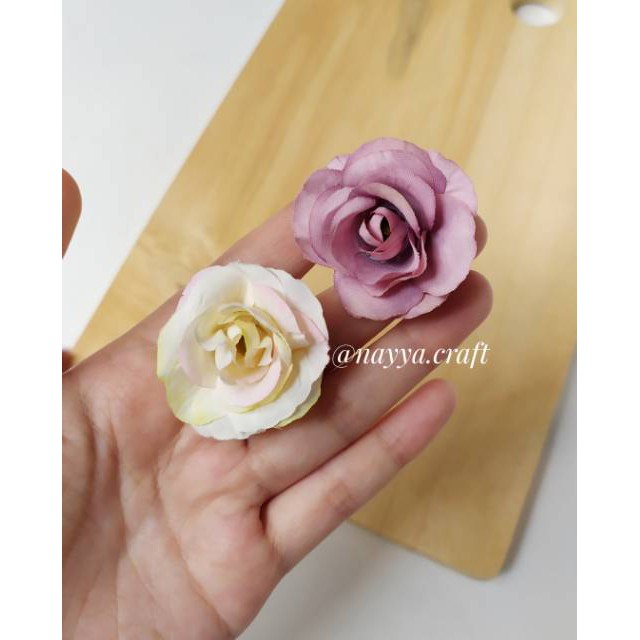 Kepala bunga mawar peony kelopak bunga artificial kecil hiasan dekorasi mahar craft