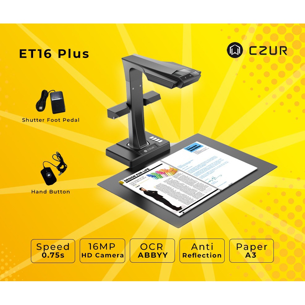 Scanner CZUR ET16 Plus