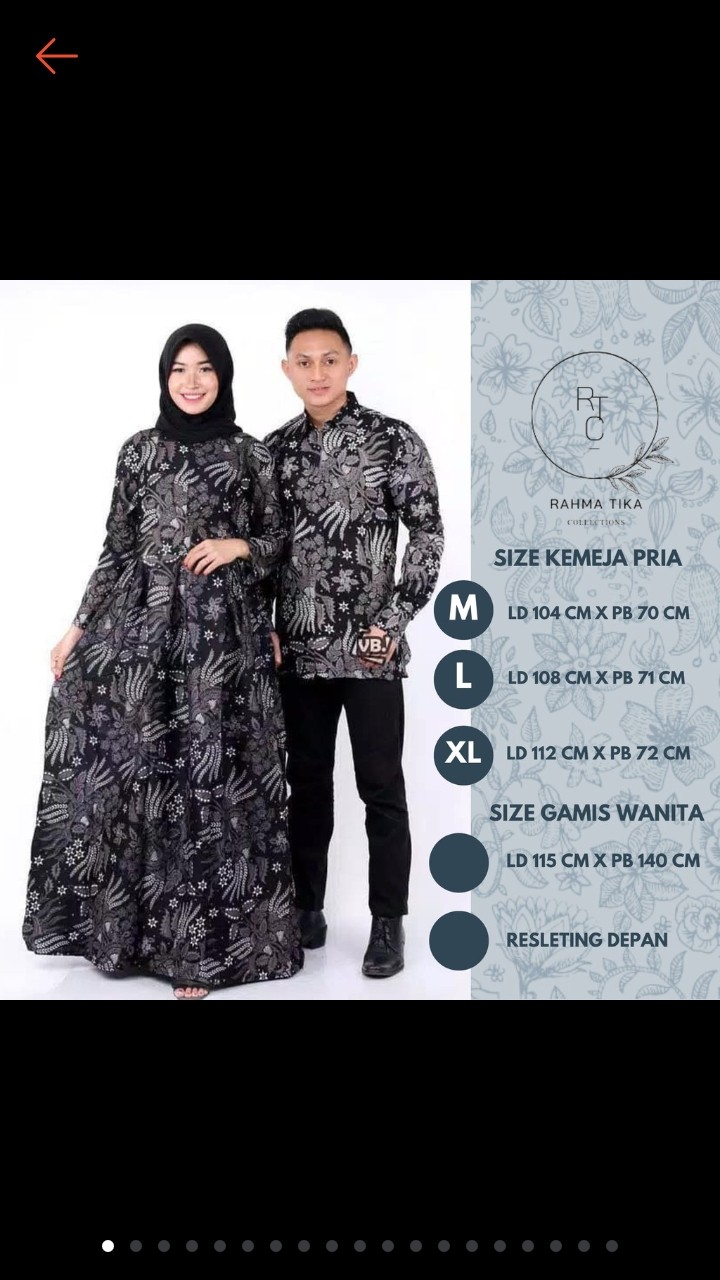 Maura Couple - Sania Ruffle Batik Couple Ori Ndoro Jowi Dnt Garansi Termurah Shopee -