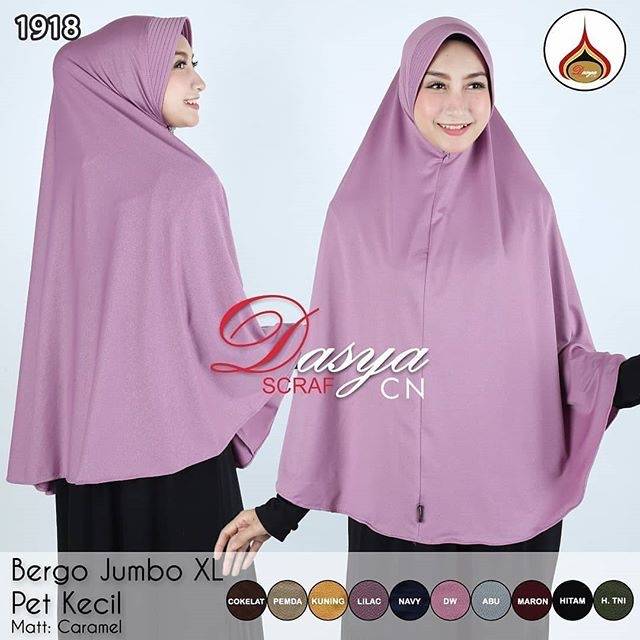 10Pcs KHIMAR BERGO JUMBO PET KECIL DASYA HIJAB INSTAN JUMBO