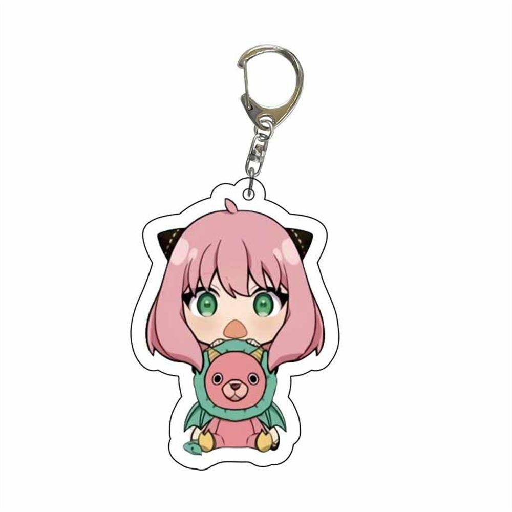 Needway SPY X Aksesoris Interior Keluarga Gantungan Kunci Anya Kartun Acrylic Keychain