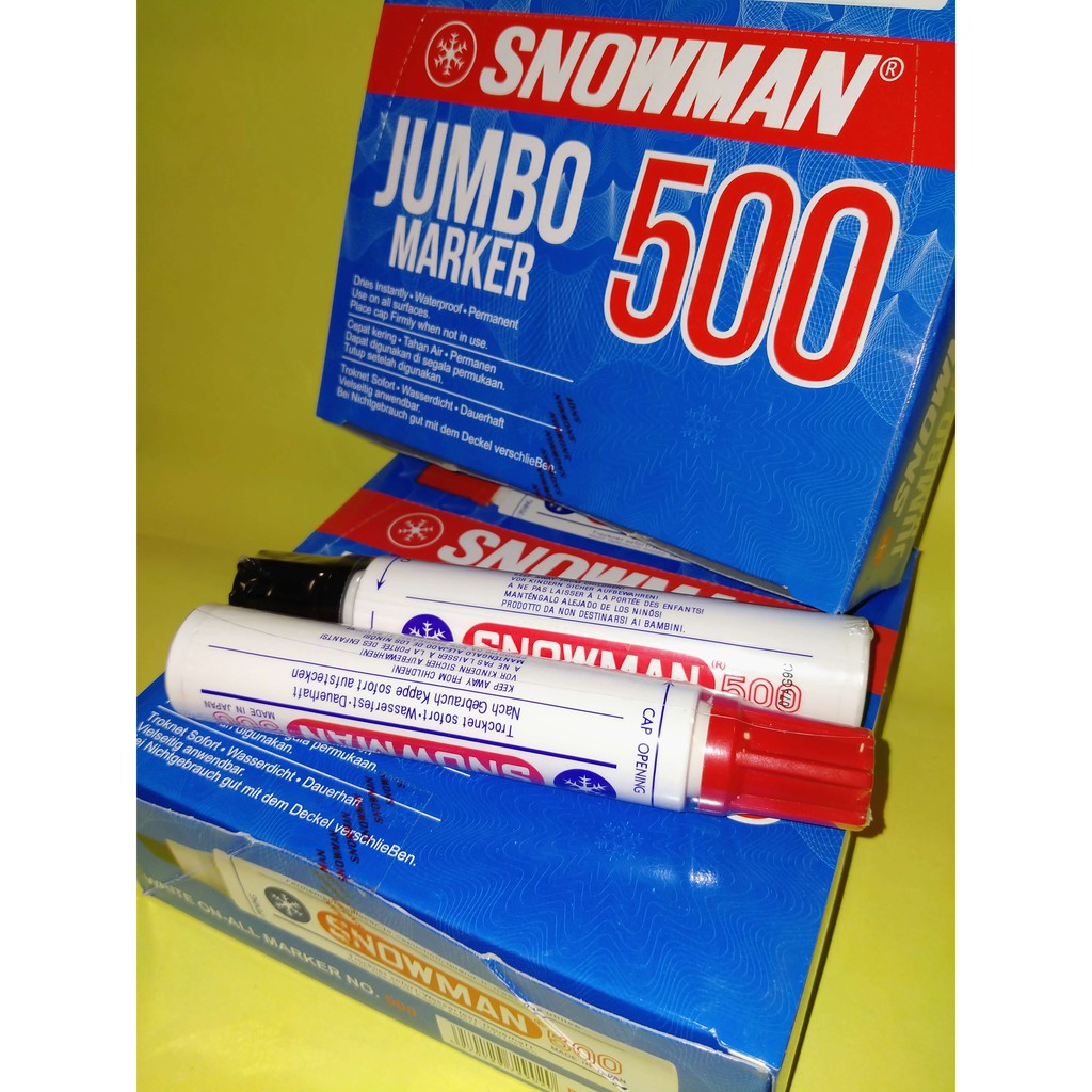 

Spidol Snowman Jumbo Marker J-500 / Permanent