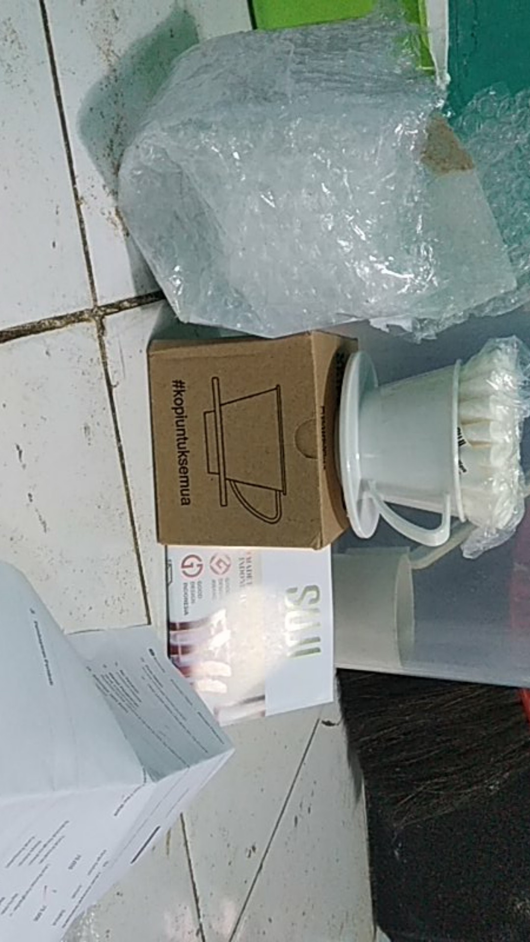 Suji Wave Dripper 155, White Solid, White Paper Filter Wave