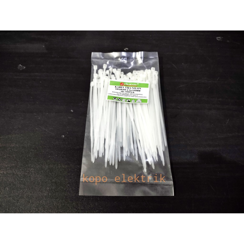 Kabel Ties Tis 3x100 mm Isi 100 pcs Cable Ties 10 cm