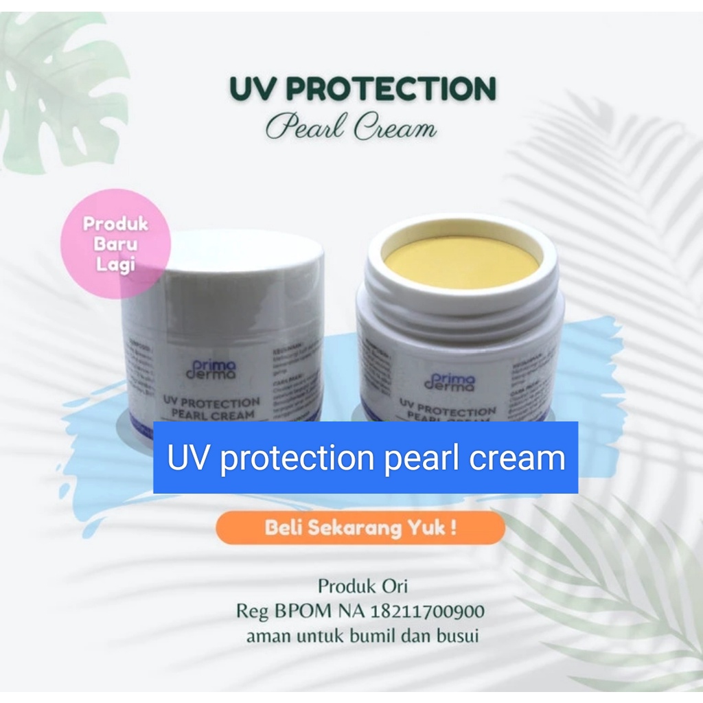 Primaderma uv protection pearl cream - sunblok glowing spf 50