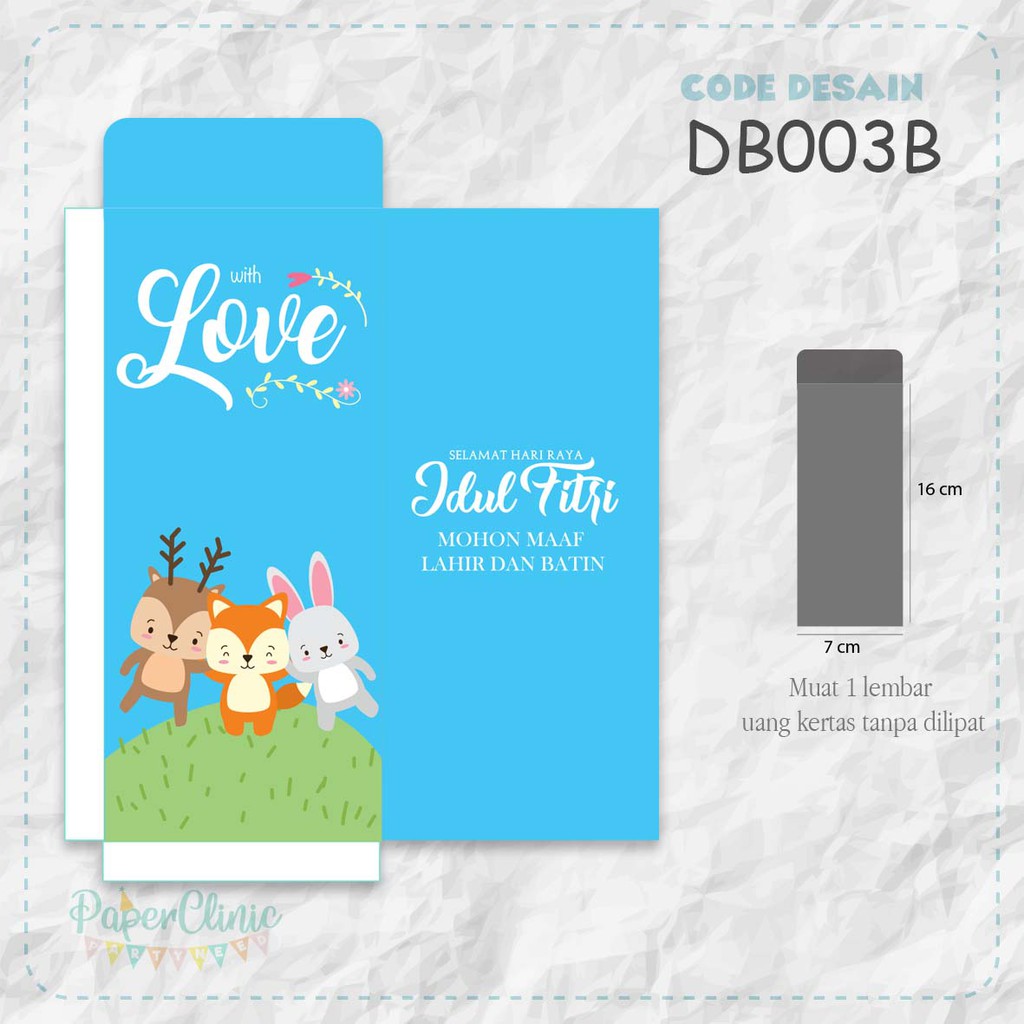 

AMPLOP LEBARAN / ANGPAU IDUL FITRI / amplop nikah / amplop kondangan - Custom nama , tema Biru