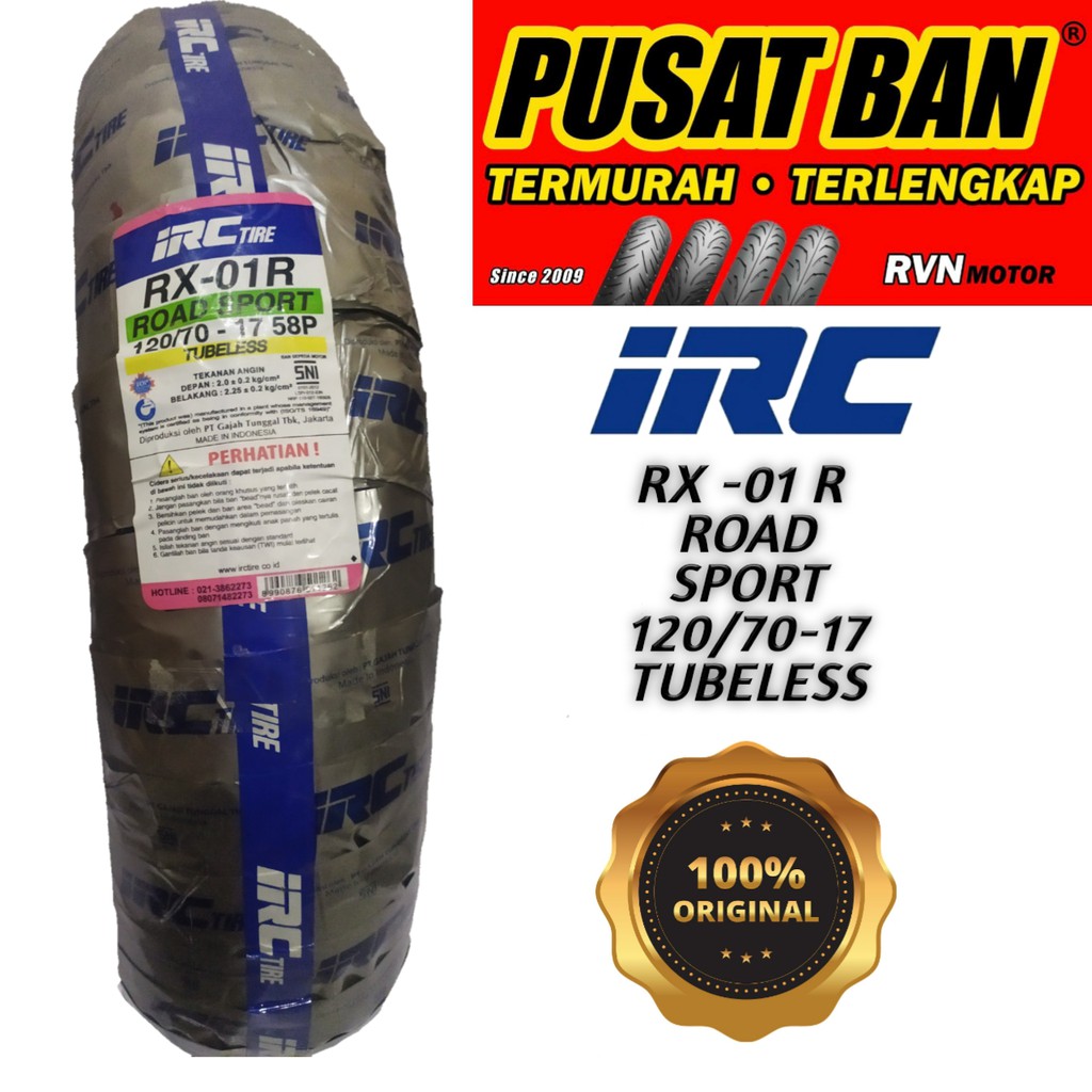 IRC RX 01 120/70-17 TUBELESS