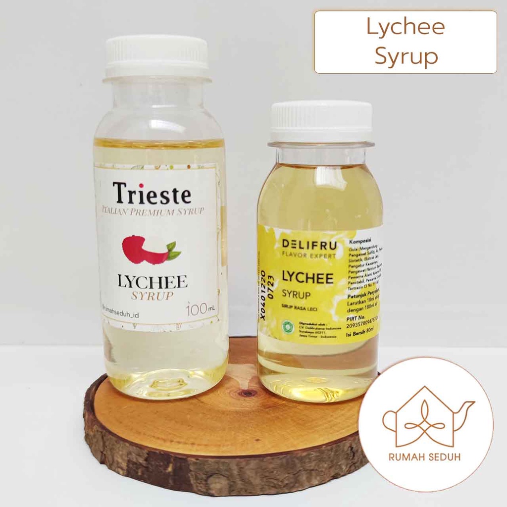 

100 mL Sirup Leci merk Trieste Delifru - Lychee Italian Premium Syrup