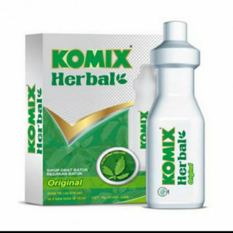 Komix herbal Syrup 15 ml isi 4 botol /Komix obat batuk herbal /Komix termurah