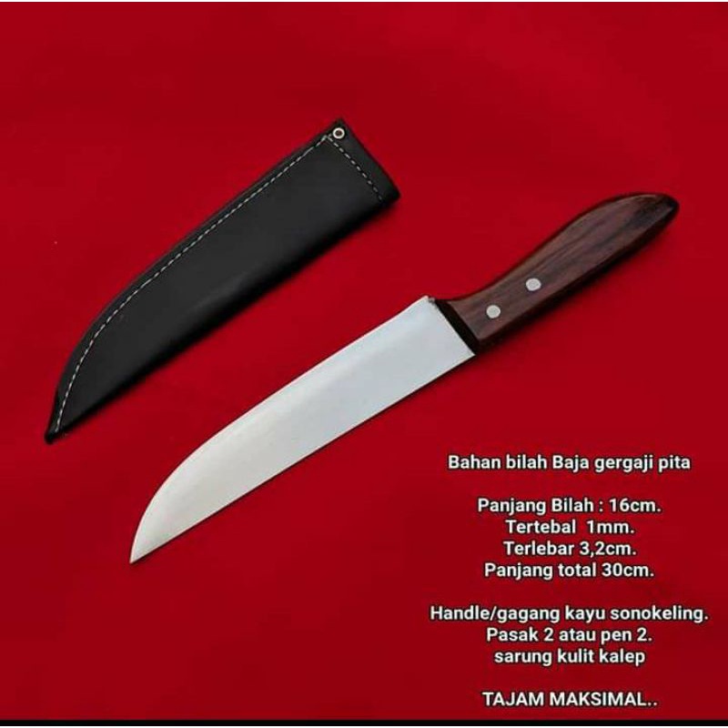 pisau buah pisau dapur super tajam ex gergaji