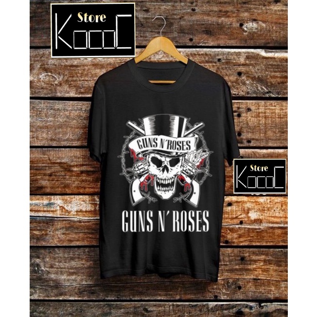 Kaos Baju Band GNR GUNS N ROSES Tee T-shirt GNR GUNS N ROSES Oversized Kaos Band T-shirt Band GNR GU