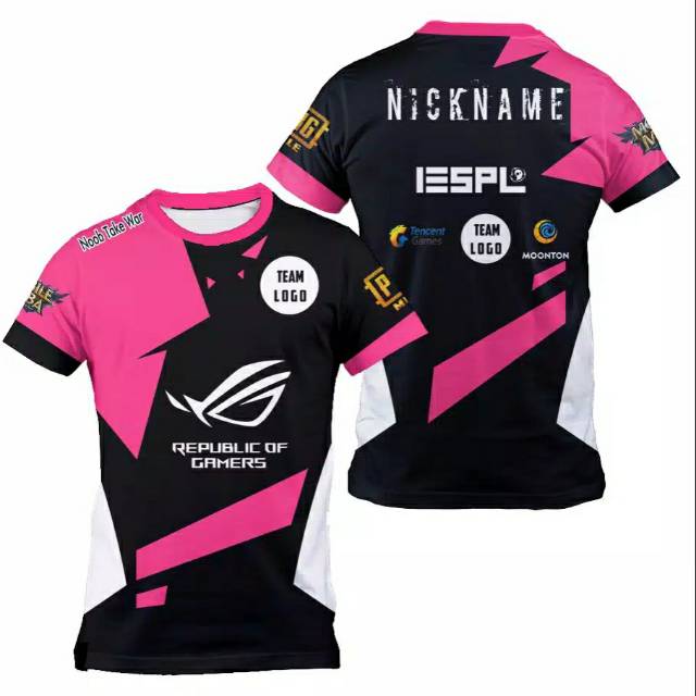 BAJU KAOS JERSEY GAMING CUSTOM FREE FIRE & MOBILE LEGEND