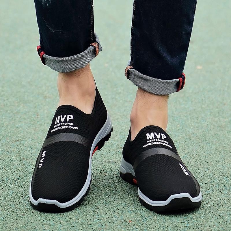 Sepatu Sneakers Pria Tanpa Tali Breathable Casual Size 38 Sepatu Sneakers Pria Tanpa Tali Breathable Casual Size 38