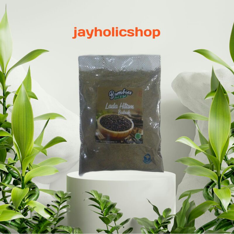 

Lada hitam bubuk 100 gram produk Bumbies | Ground black paper | Rempah-rempah bumbu dapur