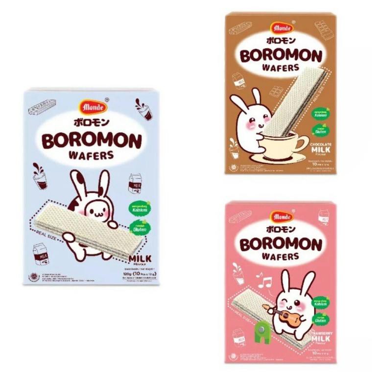 

tJ5Code Monde Boromon Wafer 120gr / snack wafer anak I4B2 (rekomended)