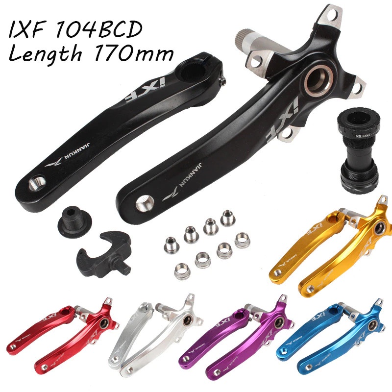 Bisa COD Crank Set Sepeda Bahan Aluminum Alloy Ultralight Arm IXF - JIANKUN JI170