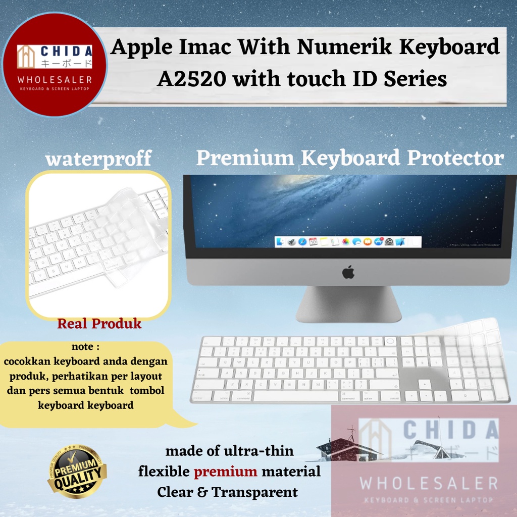 Keyboard Protector TPU 'Apple Imac A2520 series / Cover Imac / Keyboard Protector