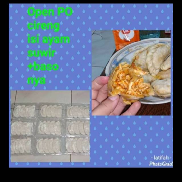 

Cireng pedes isi ayam + bakso