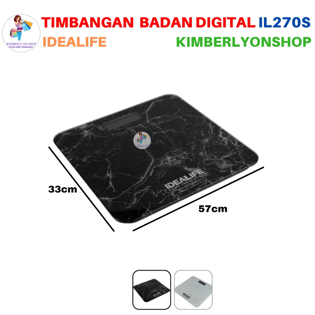 Digital Bathroom Scale Timbangan Badan IL270s IDEALIFE