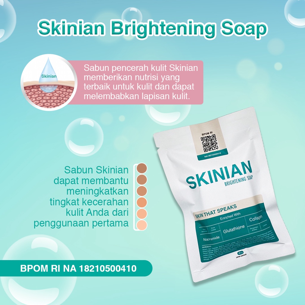 Paket Hemat isi 3 Sabun Skinian Treatment Bar Soap dan Skinian Vitamin C - Sabun Viral Tiktok Sabun Pemutih Badan BPOM Penghilang Bekas Luka Penghilang Flek Hitam Plek Item Penghilang Bekas Jerawat Ampuh Sabun Piral Viral untuk Wajah dan Badan Aman Bagus