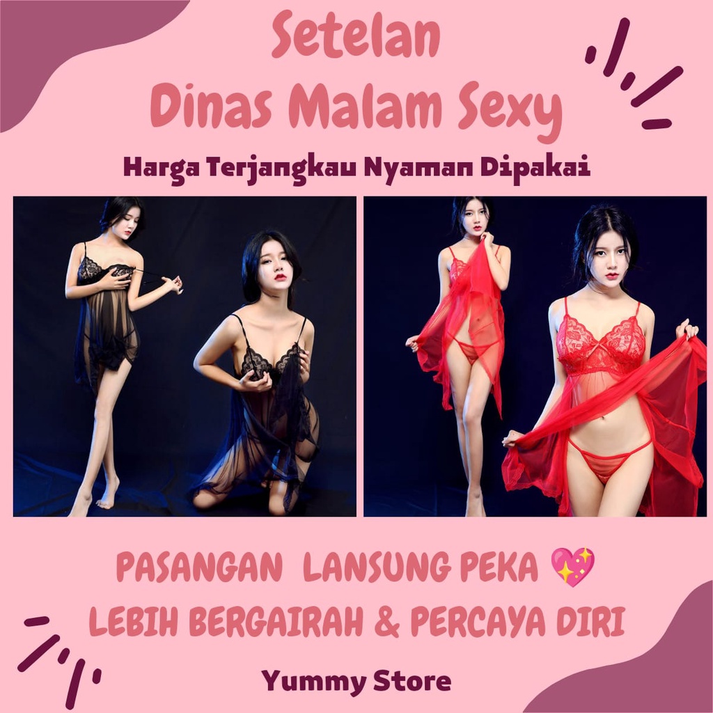 [PREMIUM IMPORT✅] Baju Tidur Set Dinas Malam Pertama Haram Wanita Dewasa Hot Lingerie Dress Daster C