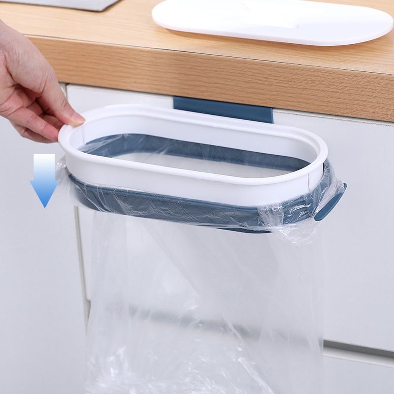 [COD Ready Stock] Tong Sampah Gantungan Dapur Dengan Penutup / Trashbag Holder With Lid / Sampah / Trashbag-Won