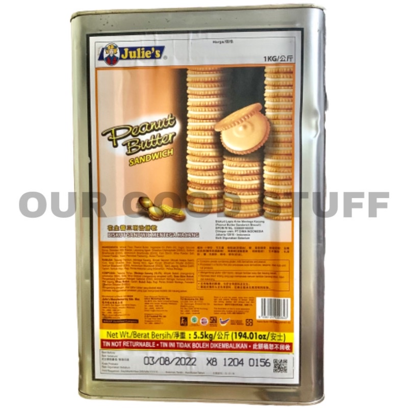 [ORIGINAL MALAYSIA ]BISKUIT PEANUT BUTTER JULIE’S (KESEGEL 100%)