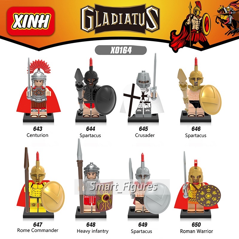 Mainan Action Figure Mini Model Spartan Warrior Crusader Commander Untuk Hadiah X0164