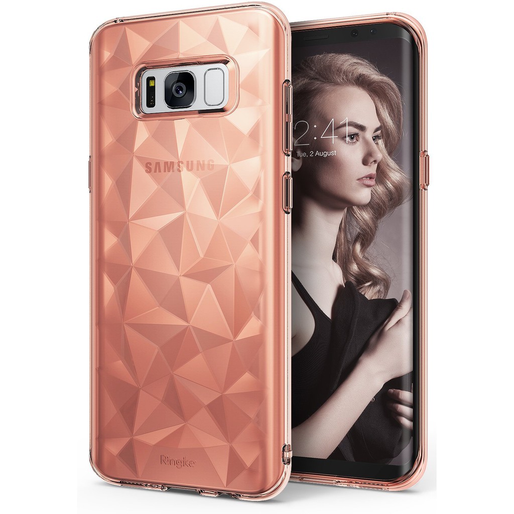 PROMO REARTH RINGKE GALAXY S8 PLUS CASE AIR PRISM - ROSE GOLD