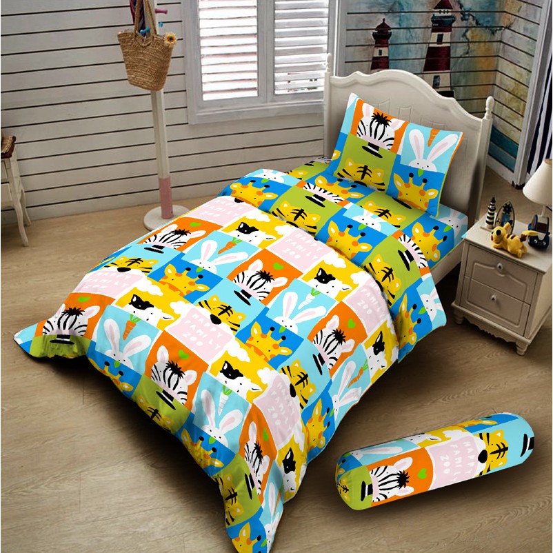 Bed Cover Diva Linen - Tinggi 30cm - FAMILY ZOO - 120x200 (Single)