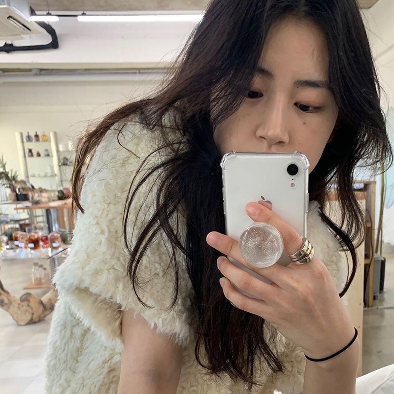 Popsocket Hp / Smartphone Bentuk Bola Kristal Warna-Warni