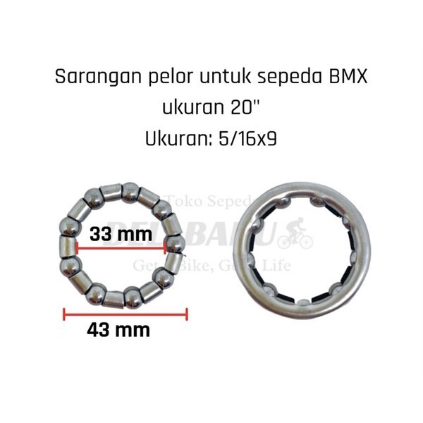 pelor gotri sarang 5/16x9 untuk BMX ukuran 20