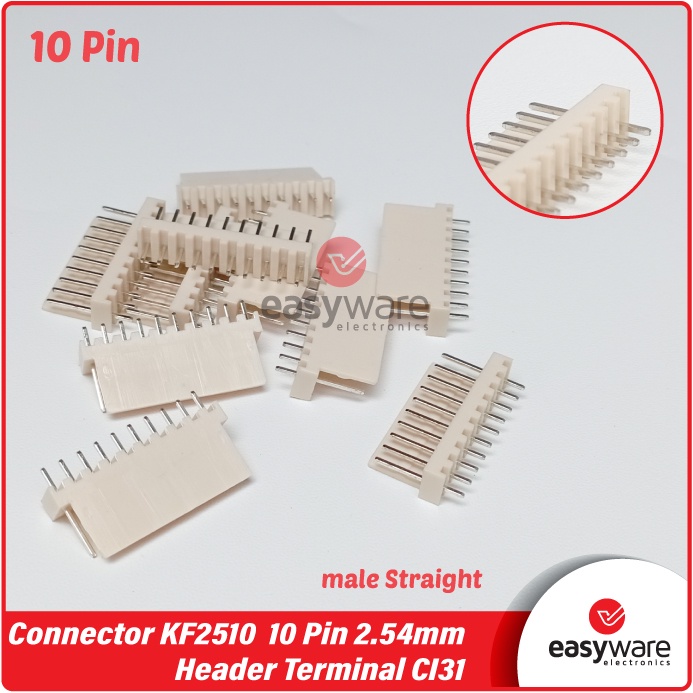 Molex KF2510 10P 10 Pin 10Pin 2.54mm Header Terminal CI31 Connector 2.54mm