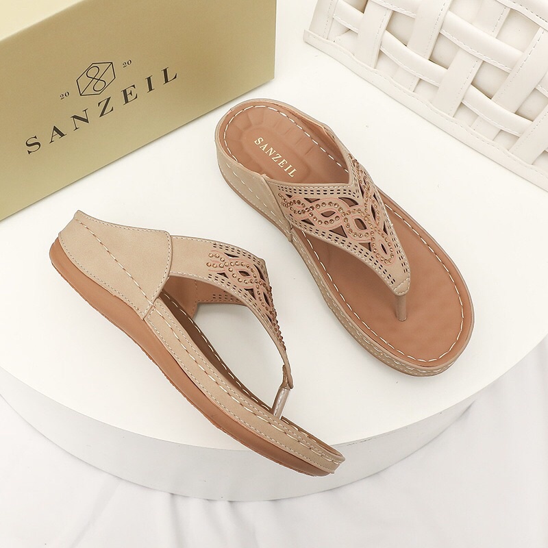 SG0108 syafniegalery Sanzeil Wday Sandal wedges wanita