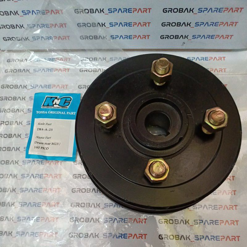 Tromol BELAKANG, Drum REAR (AS: 23mm) 160mm Tossa PICO, Original KnC