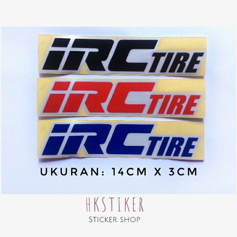 Stiker Cutting IRC tire Tulisan Cutting Sticker Untuk Sticker Motor