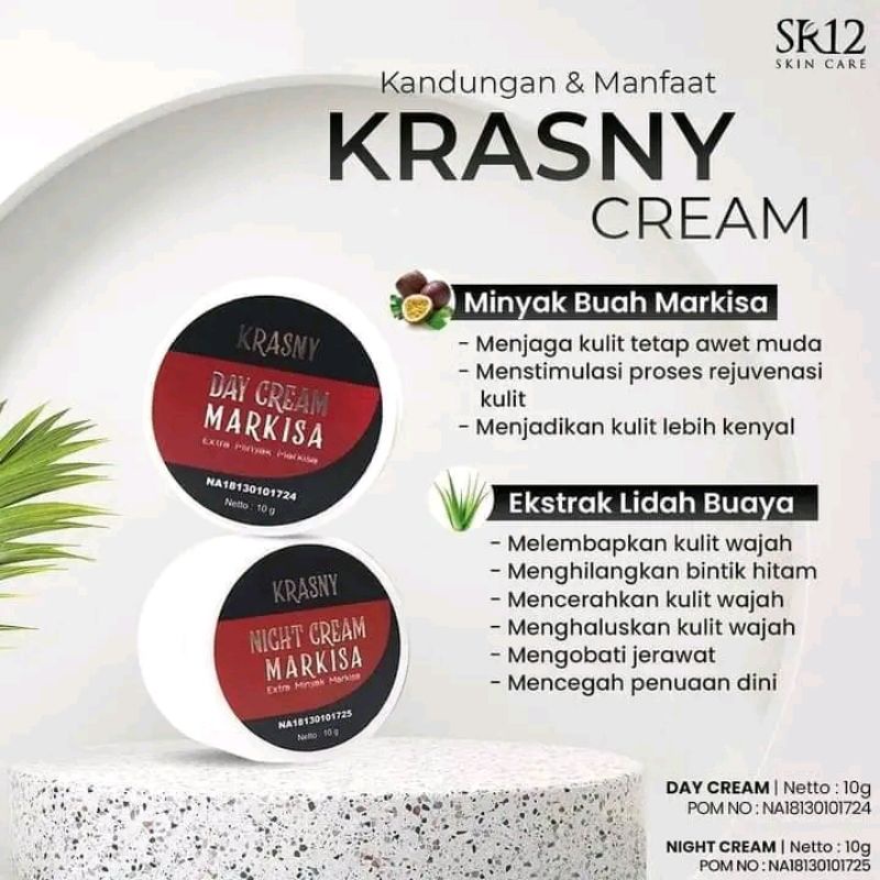 KRASNY CREAM SR12 KRIM PENCERAH WAJAH KRIM PEMUTIH KRIM GLOWING