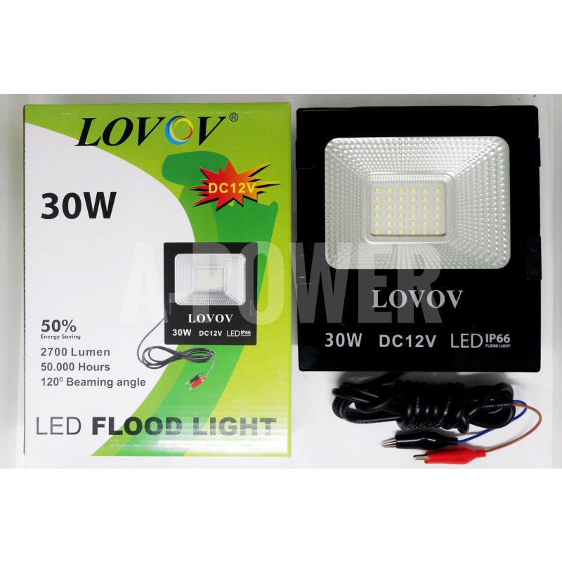 Lovov - Lampu LED Sorot DC 30W Putih