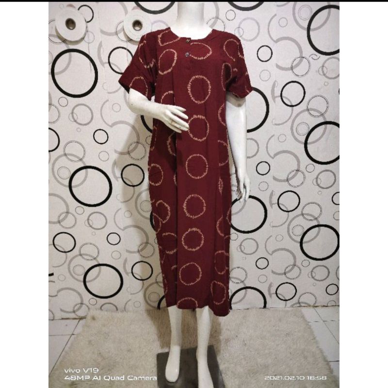 TERBARU | DASTER BUSUI MOTIF KORAN | DASTER KANCING BUSUI |  DASTER KEKINIAN-Busui cincin marun