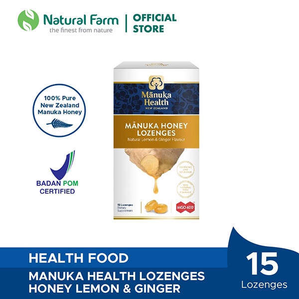 

Manuka Health MGO 400+ With Ginger&Lemon Lozenges