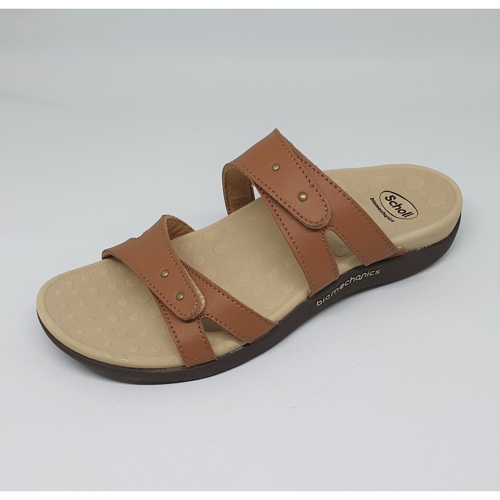  Sandal  Kulit  Scholl Biomechanic LB 004 Coklat Shopee  