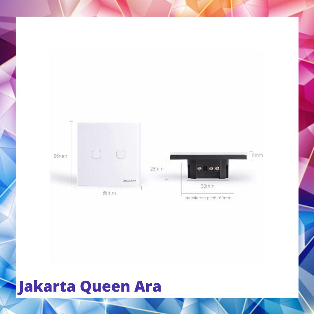 TaffLED Saklar Lampu Luxury Touch LED with Remote Switch - XJG-DH00