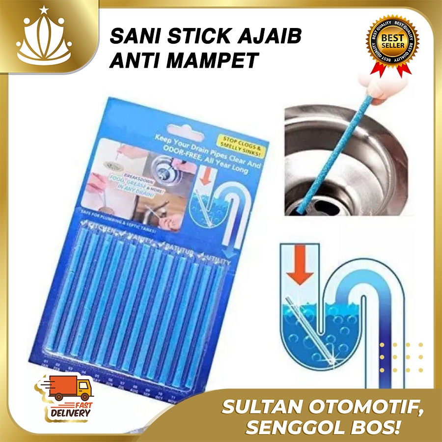 Sani Stick Anti Sumbat Bau Stick Pembersih Saluran Air Pipa Wastafel