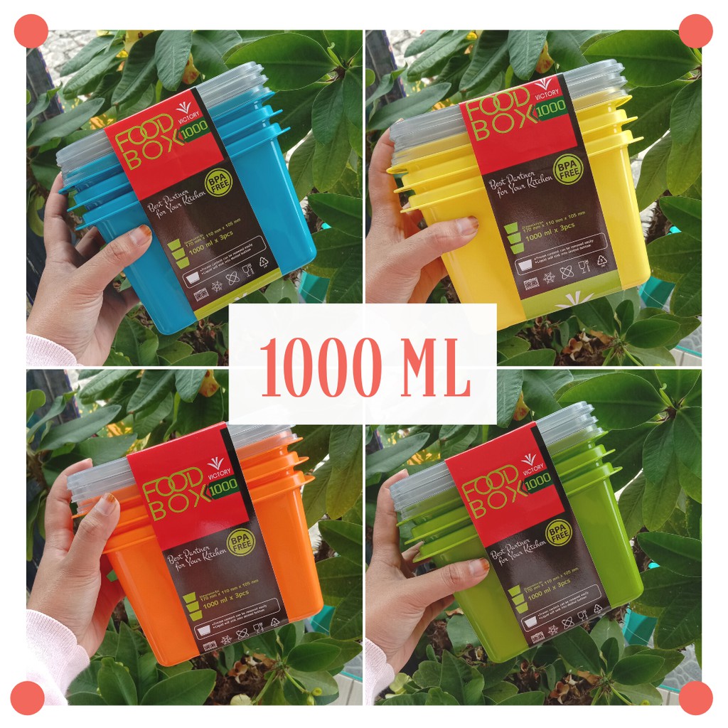 HARGA KOTAK MAKAN NASI MURAH 1000 ML / KOTAK PLASTIK / TOPLES KOTAK / FOOD BOX