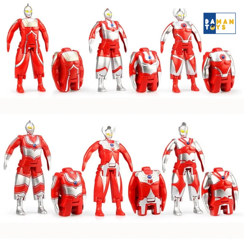 Mainan Anak Ultraman Original, Action Figure Ultraman, Ultraman Geed, Seven, Jack, Taro