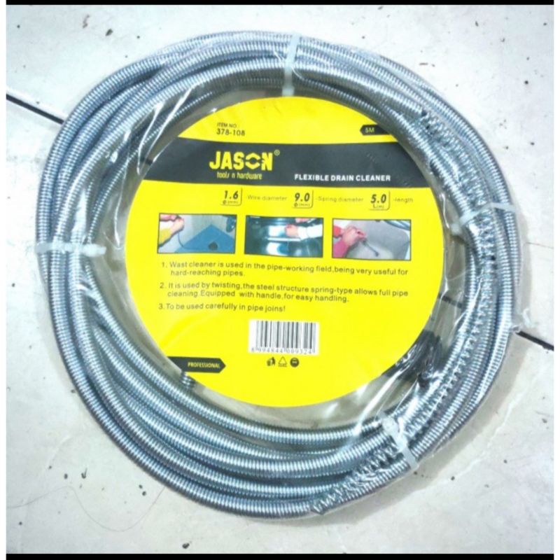 pembersih saluran pipa air wastafel WC 5m jason