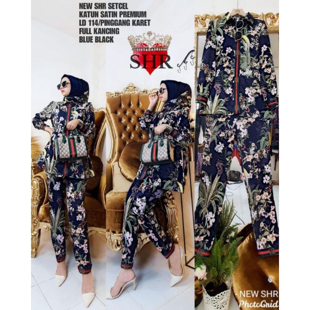 SETELAN CELANA SATIN ORI SHR