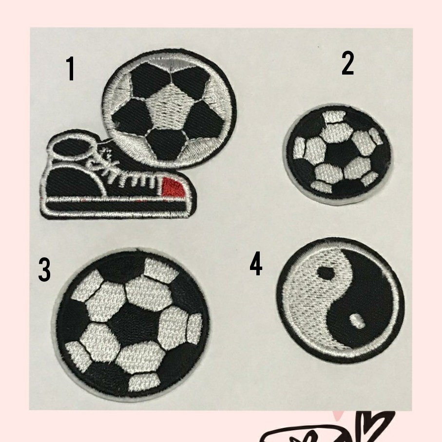 PATCH BORDIR FOOTBALL | EMBLEM BORDIR BOLA