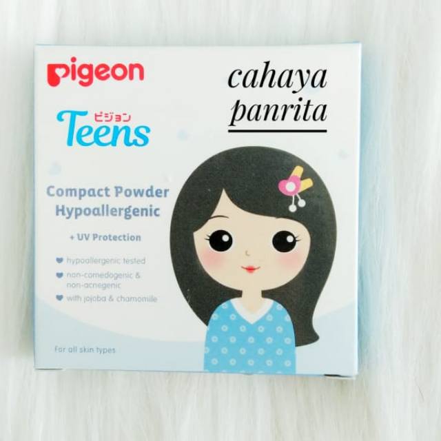 Pigeon teens compact powder hypoallergenic/pigeon/pigeon teens/bedak padat/compact powder/bedak pada